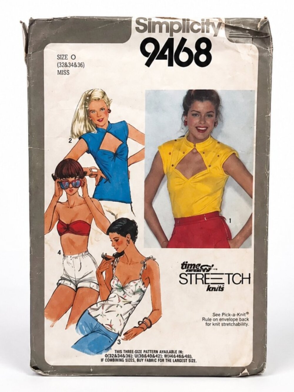 Simplicity 9468 Vintage Stretch Knit Top Sewing Pattern – Misses 12–16